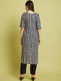 Stylish Crepe Printed Kurta Set For Women-thumb2