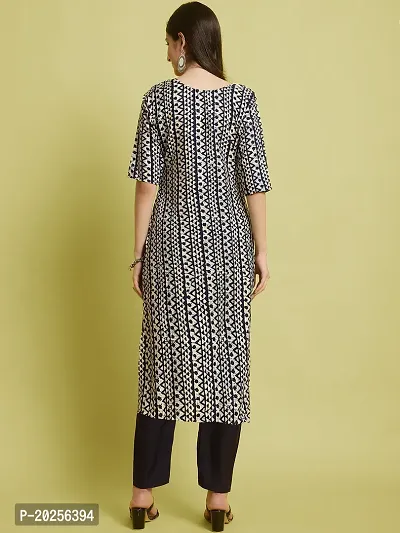 Stylish Crepe Printed Kurta Set For Women-thumb3