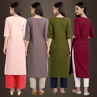 Fancy Crepe Kurtis for Women Pack Of 4-thumb1