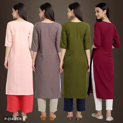 Fancy Crepe Kurtis for Women Pack Of 4-thumb2