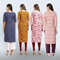 Women Stylish Crepe Straight Kurta-thumb1