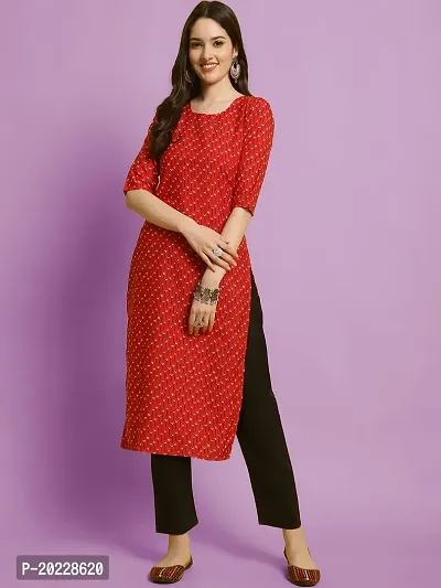 New Stylish Crepe Printed Kurta Set For Women-thumb0