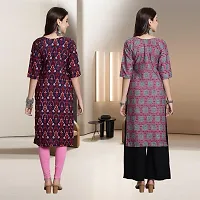 Fancy Rayon Kurtis For Women Pack Of 2-thumb1