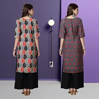 Fancy Crepe Kurtas For Women Pack Of 2-thumb1