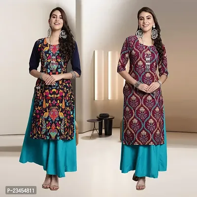 Fancy Rayon Kurtis For Women Pack Of 2