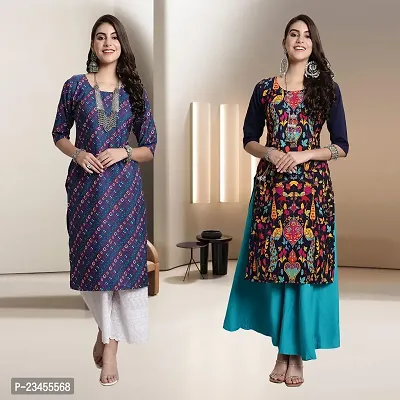 Fancy Rayon Kurtis For Women Pack Of 2