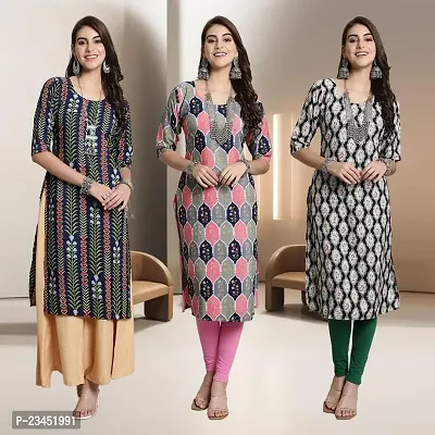 Fancy Rayon Kurtis For Women Pack Of 3