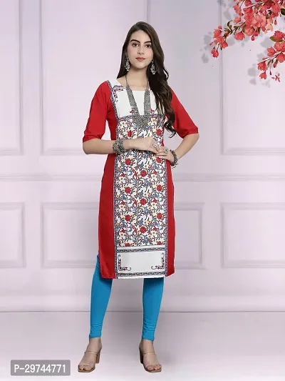 Attractive Multicoloured Printed Crepe Kurta Combo Of 2-thumb2