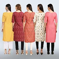 Women Stylish Crepe Printed Staright Kurta-thumb1