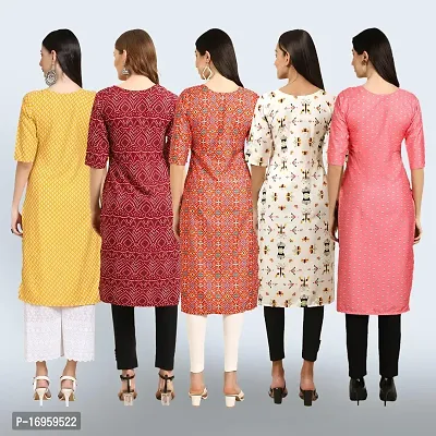 Women Stylish Crepe Printed Staright Kurta-thumb2