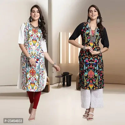 Fancy Rayon Kurtis For Women Pack Of 2