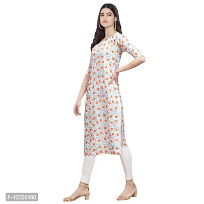 Straight Multicoloured Printed Crepe Kurta Pack Of 2-thumb2