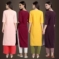 Fancy Crepe Kurtis for Women Pack Of 4-thumb1