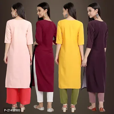 Fancy Crepe Kurtis for Women Pack Of 4-thumb2