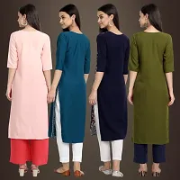 Fancy Crepe Kurtis for Women Pack Of 4-thumb1