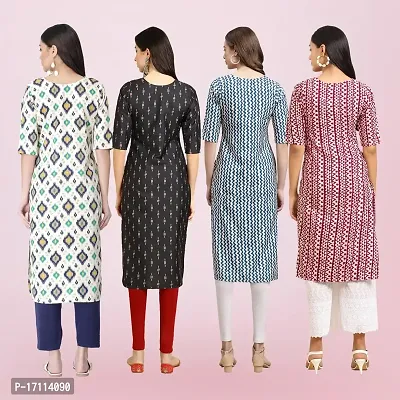 Women Stylish Crepe Printed Straight Kurta-thumb2