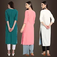 Fancy Crepe Kurtis for Women Pack Of 3-thumb1