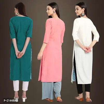 Fancy Crepe Kurtis for Women Pack Of 3-thumb2