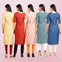 Women Stylish Crepe Printed Straight Kurta-thumb1