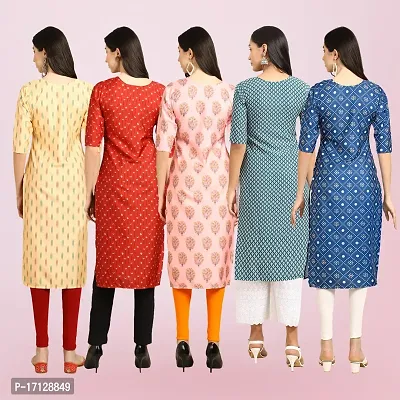 Women Stylish Crepe Printed Straight Kurta-thumb2