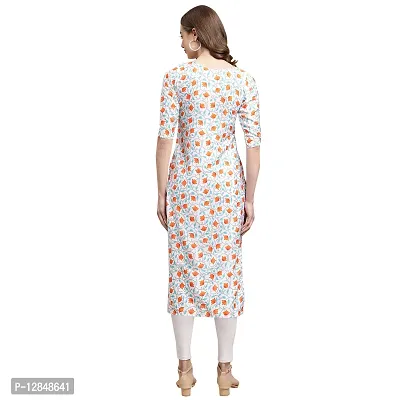 Straight Multicoloured Printed Crepe Kurta Pack Of 5-thumb2