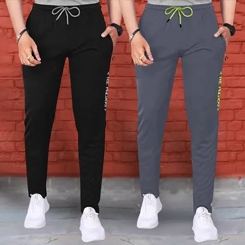 Elegant Regular Track Pants For Men Pack Of 2