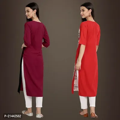 Fancy Crepe Kurtis for Women Pack Of 2-thumb2