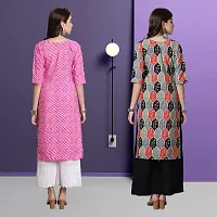 Fancy Crepe Kurtas For Women Pack Of 2-thumb1