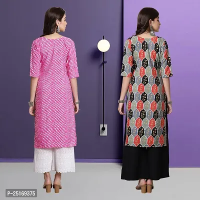 Fancy Crepe Kurtas For Women Pack Of 2-thumb2