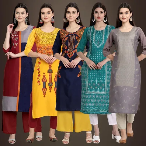 Stylish Fancy Kurtis Pack Of 5