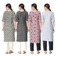 New Crepe Combo Printed Kurtis For Women Pack Of 4-thumb1