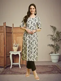 Stylish Multicoloured Crepe Printed Kurta For Women Combo Of 2-thumb1