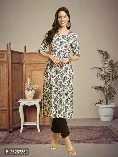 Stylish Multicoloured Crepe Printed Kurta For Women Combo Of 2-thumb2