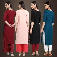 Fancy Crepe Kurtis for Women Pack Of 4-thumb1