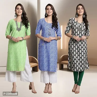 Fancy Rayon Kurtis For Women Pack Of 3