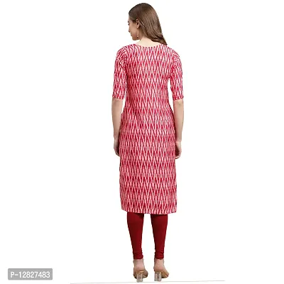 Attractive Straight Multicoloured Printed Crepe Kurta Combo For Women Pack Of 5-thumb2