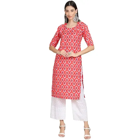 Stylish Crepe Printed A-Line Kurti