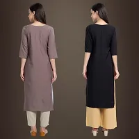 Fancy Crepe Kurtis for Women Pack Of 2-thumb1