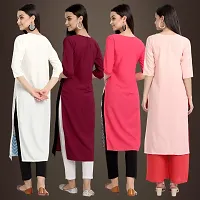 Fancy Crepe Kurtis for Women Pack Of 4-thumb1