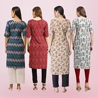 Women Stylish Crepe Printed Straight Kurta-thumb1