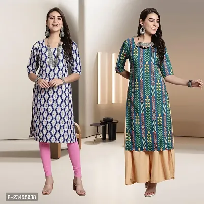 Fancy Rayon Kurtis For Women Pack Of 2