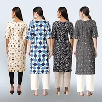 Women Stylish Crepe Straight Kurta-thumb1