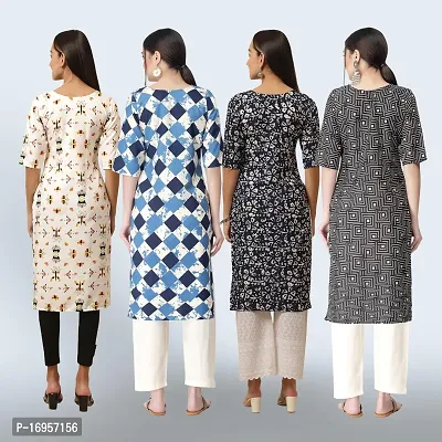 Women Stylish Crepe Straight Kurta-thumb2