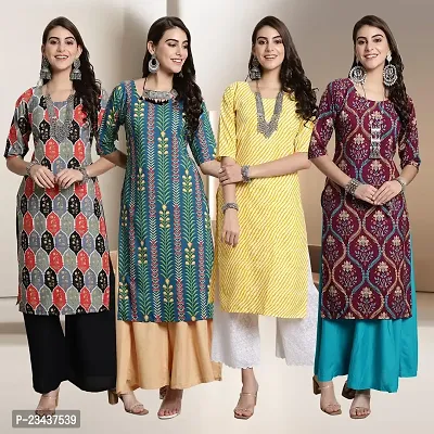 Fancy Crepe Kurtis for Women Pack Of 4-thumb0