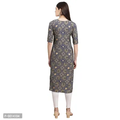 Women Crepe Digital Printed Straight Kurti  Pack of 6-thumb5