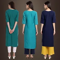 Fancy Crepe Kurtis for Women Pack Of 3-thumb1