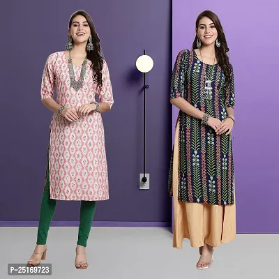 Fancy Crepe Kurtas For Women Pack Of 2