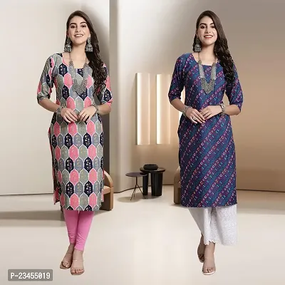 Fancy Rayon Kurtis For Women Pack Of 2