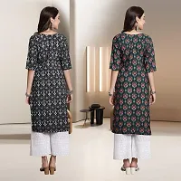 Fancy Rayon Kurtis For Women Pack Of 2-thumb1