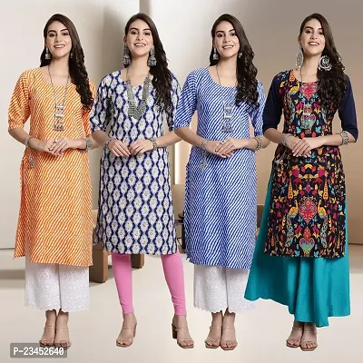 Fancy Crepe Kurtis for Women Pack Of 4